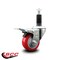 Service Caster 3'' Red Poly Swivel 1-1/8'' Expanding Stem Caster Total Lock Brake SCC-EXTTL20S314-PPUB-RED-118 - alternate 2